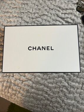 CHANEL Black & White Logo Gift Box